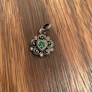 Brighton Charm August Birthstone Peridot Heart
